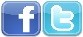 Facebook and Twitter 